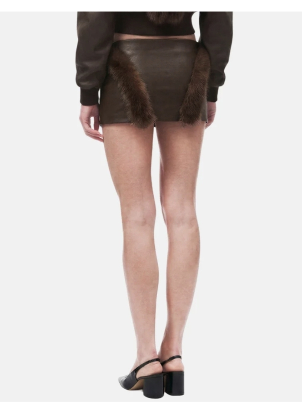 OW Collection Bela **Mini Skirt Only** Faux Leather S NWT - Picture 5 of 8